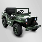 VOITURE ENFANT ÉLECTRIQUE JEEP WILLYS 1 PLACE VERT 1sur 15