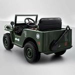 VOITURE ENFANT ÉLECTRIQUE JEEP WILLYS 1 PLACE VERT 5 sur 15
