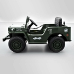VOITURE ENFANT ÉLECTRIQUE JEEP WILLYS 1 PLACE VERT 10 sur 15