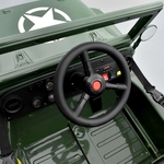 VOITURE ENFANT ÉLECTRIQUE JEEP WILLYS 1 PLACE VERT 15 sur 15