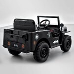 VOITURE ENFANT ÉLECTRIQUE JEEP WILLYS 1 PLACE NOIR 4 sur 15