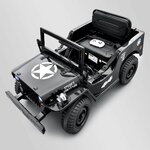 VOITURE ENFANT ÉLECTRIQUE JEEP WILLYS 1 PLACE NOIR 8 sur 15