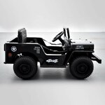 VOITURE ENFANT ÉLECTRIQUE JEEP WILLYS 1 PLACE NOIR 9 sur 15