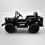 VOITURE ENFANT ÉLECTRIQUE JEEP WILLYS 1 PLACE NOIR 10 sur 15