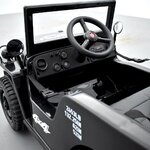 VOITURE ENFANT ÉLECTRIQUE JEEP WILLYS 1 PLACE NOIR 11 sur 15