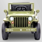 VOITURE ENFANT ÉLECTRIQUE JEEP WILLYS 1 PLACE OLIVE 2 SUR 7