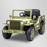 VOITURE ENFANT ÉLECTRIQUE JEEP WILLYS 1 PLACE OLIVE 3 SUR 7