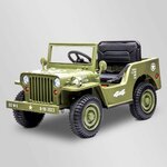 VOITURE ENFANT ÉLECTRIQUE JEEP WILLYS 1 PLACE OLIVE 5 SUR 7