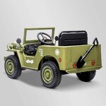 VOITURE ENFANT ÉLECTRIQUE JEEP WILLYS 1 PLACE OLIVE 7 SUR 7