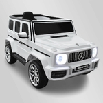 VOITURE ÉLECTRIQUE ENFANT MERCEDES BENZ AMG G63 BLANC 1 sur 15