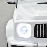 VOITURE ÉLECTRIQUE ENFANT MERCEDES BENZ AMG G63 BLANC  13 sur 15