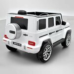 VOITURE ÉLECTRIQUE ENFANT MERCEDES BENZ AMG G63 BLANC 5 sur 15