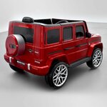 VOITURE ÉLECTRIQUE ENFANT MERCEDES BENZ AMG G63 ROUGE 5 sur 15