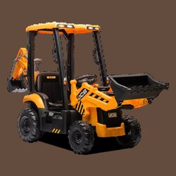 TRACTOPELLE ÉLECTRIQUE ENFANT JCB 12V JAUNE 1 SUR 6