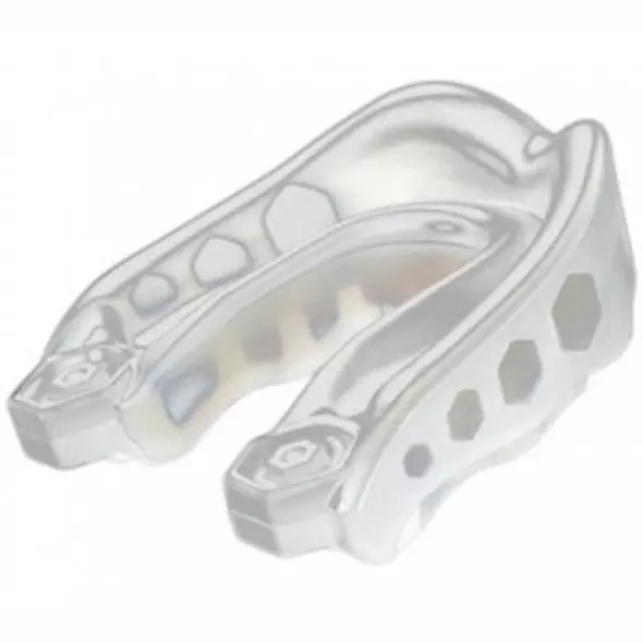 Transparent shock doctor mouthguard