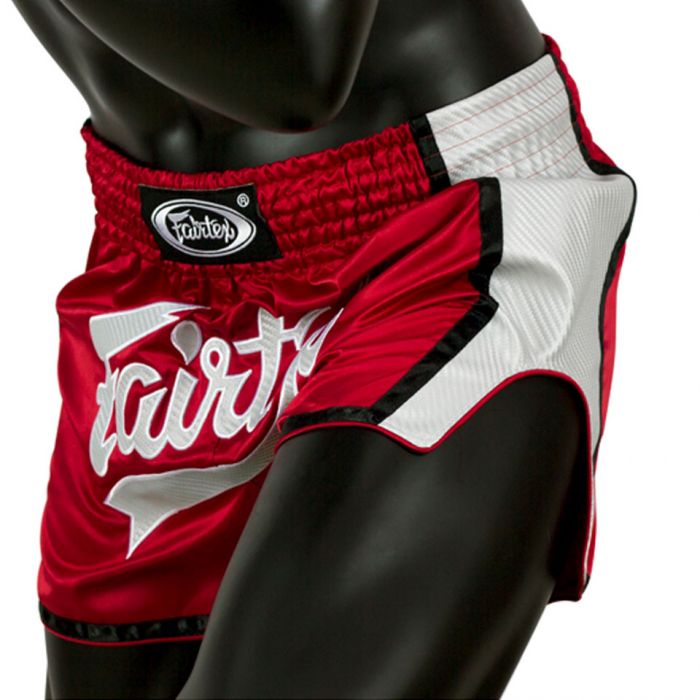 short_de_boxe_fairtex_rouge_banc