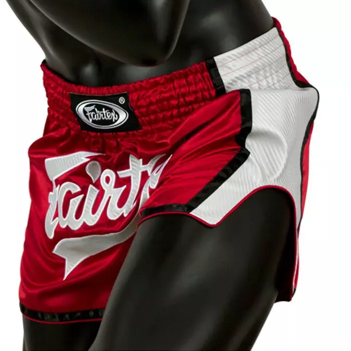 short_de_boxe_fairtex_rouge_banc
