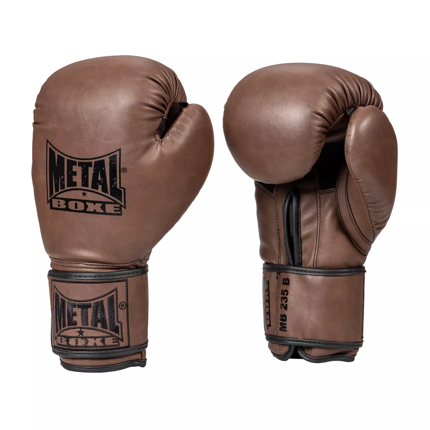 Metal boxing gloves Brown