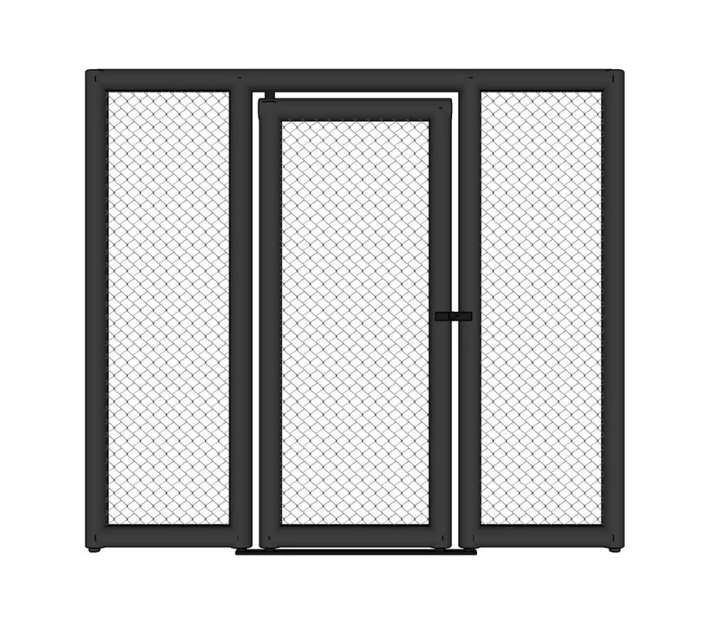 MMA cage panel with door