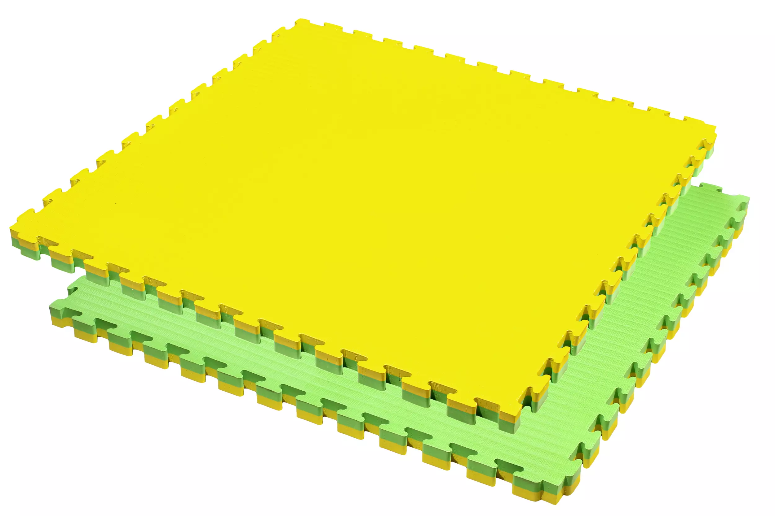 Puzzle matt Yellow and Green 4 cm