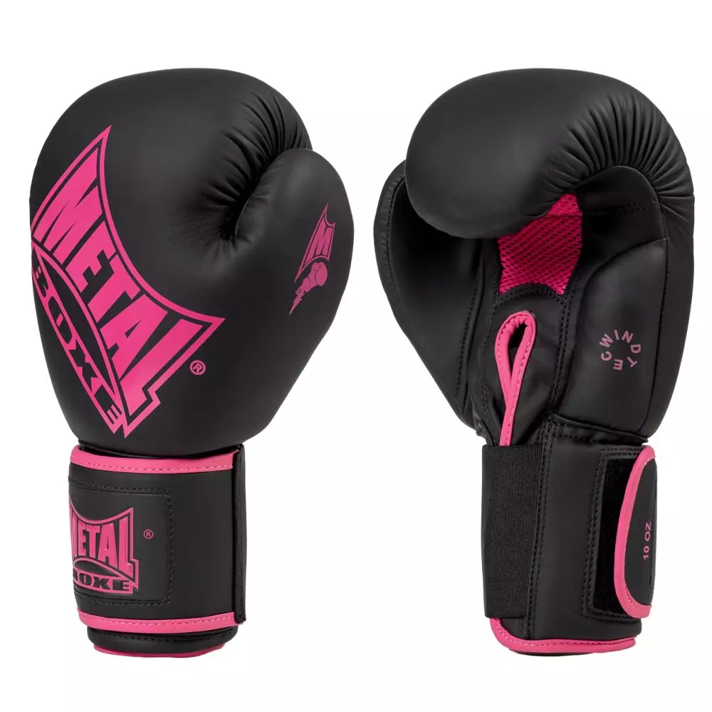 Metal boxing gloves Fushia