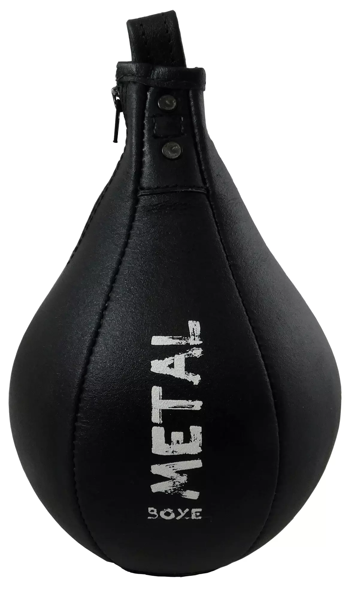 Metal boxe Heracles leather speed bag