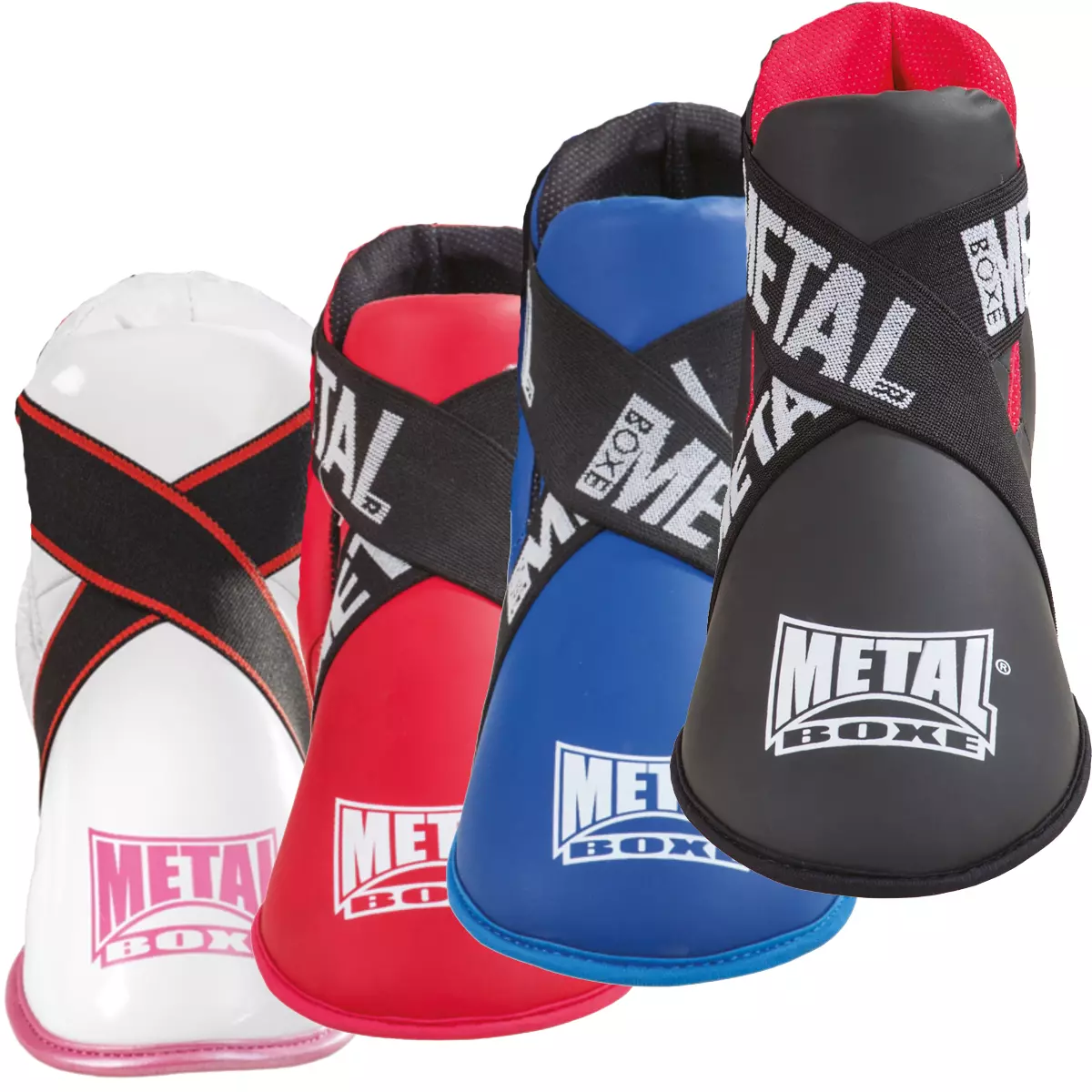 Full contact metal boxe foot protectors