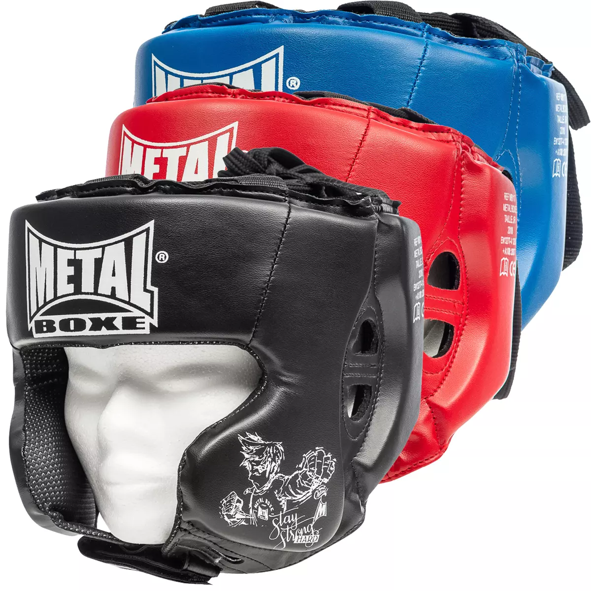 Metal boxe children\'s headguard