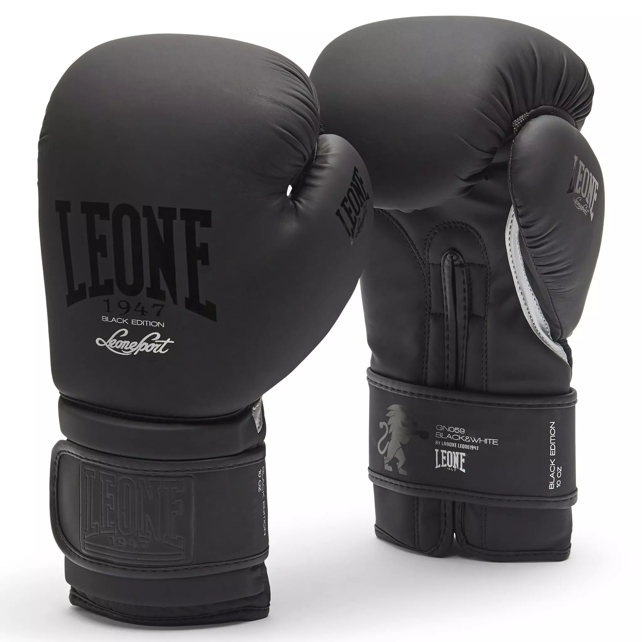 Leone Black boxing gloves