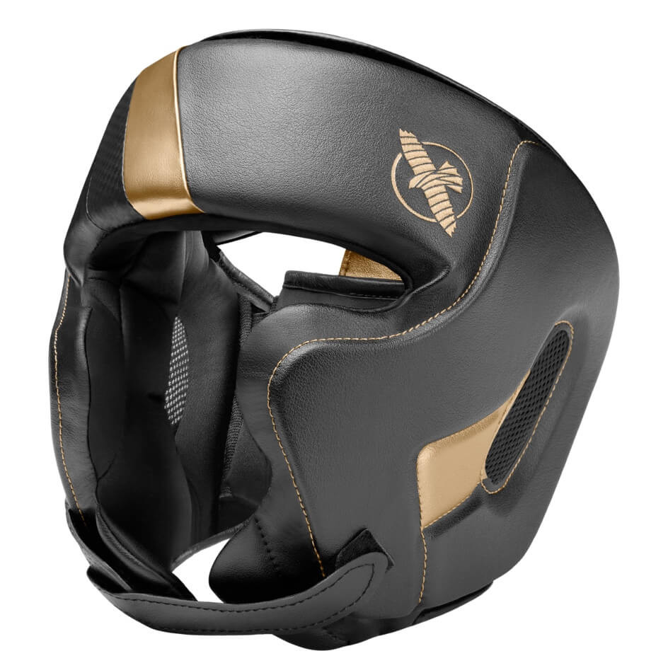casque-de-boxe-hayabusa-chinless-noir-or