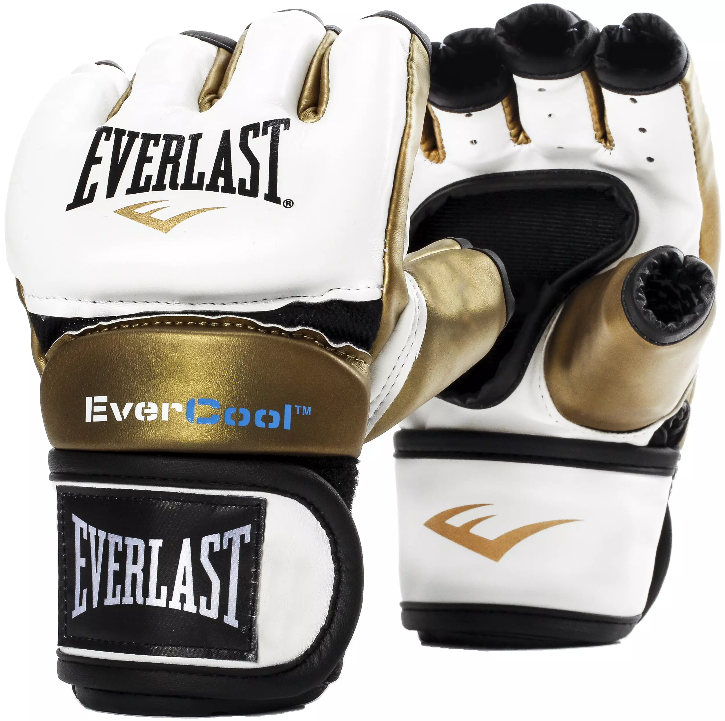 Everlast strike MMA gloves - White and Gold