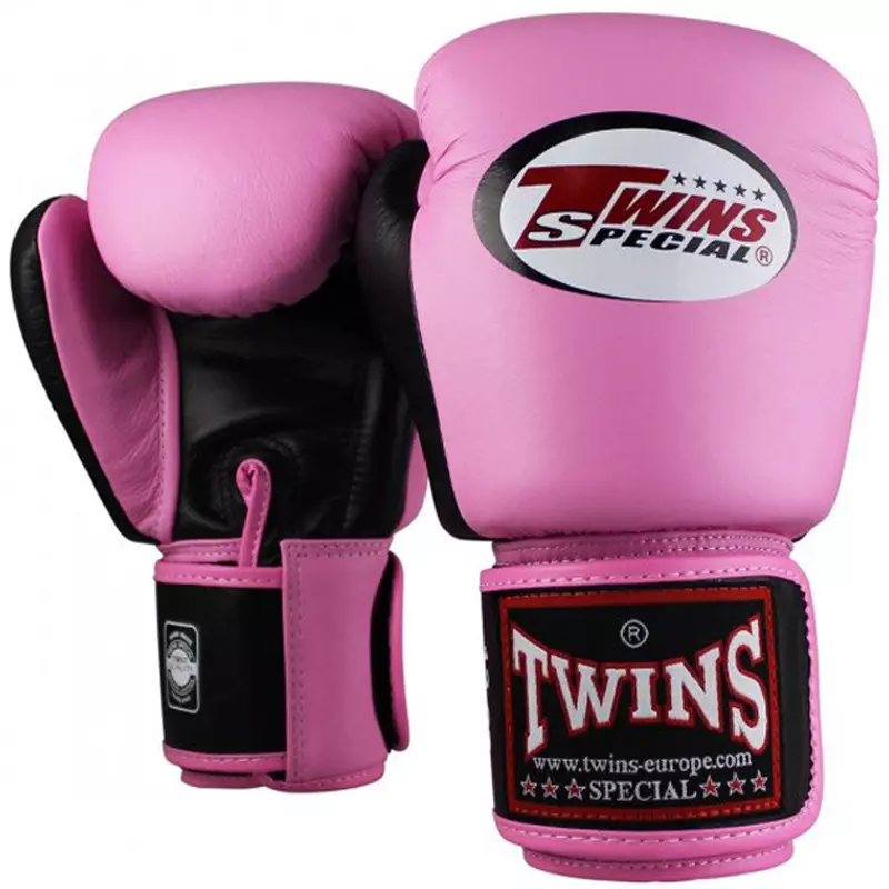 Twins Boxing Gloves - Black and Pink