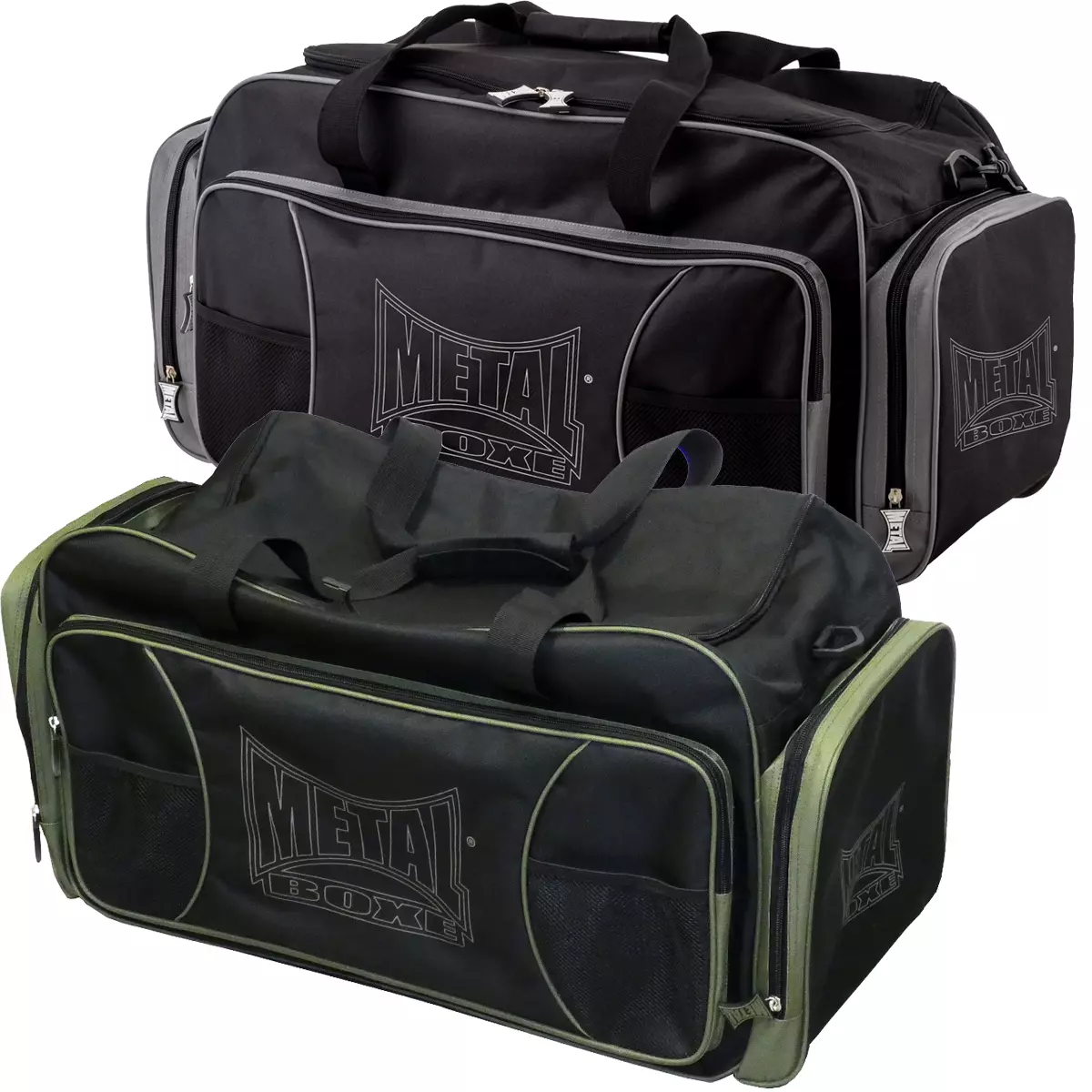 Metal boxing club sports bag