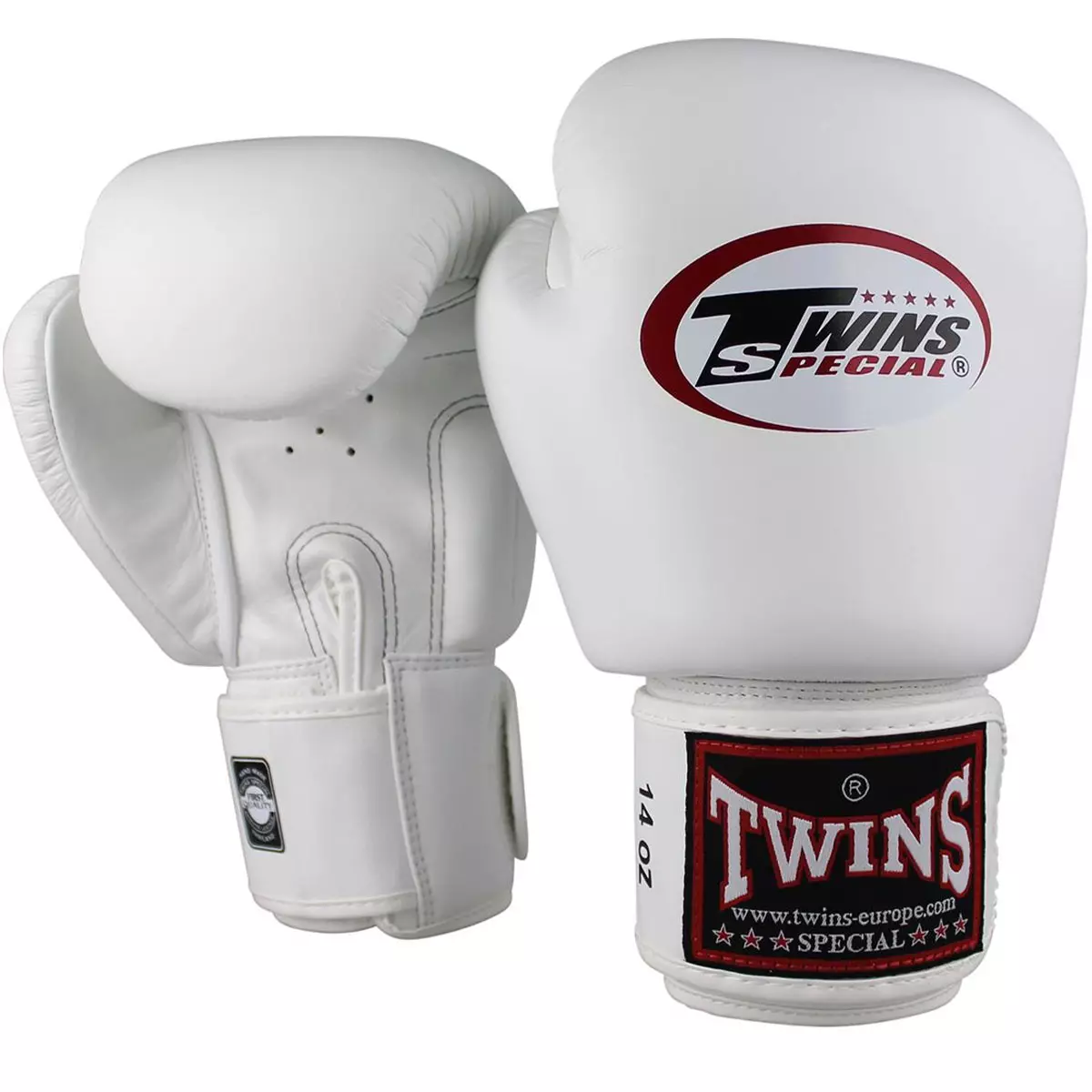 Twins boxing gloves white