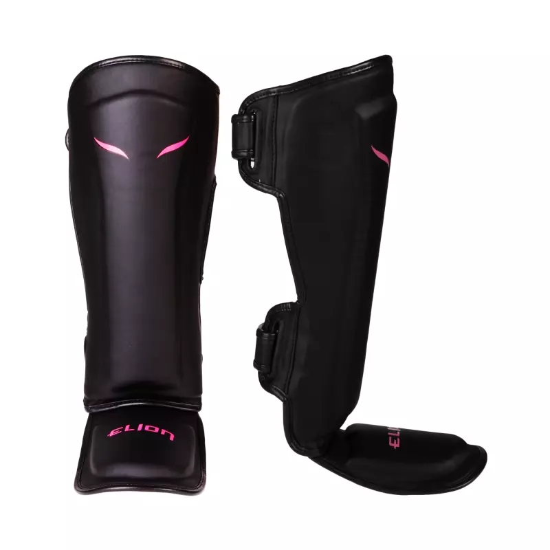 Elion Black - Pink shin guards