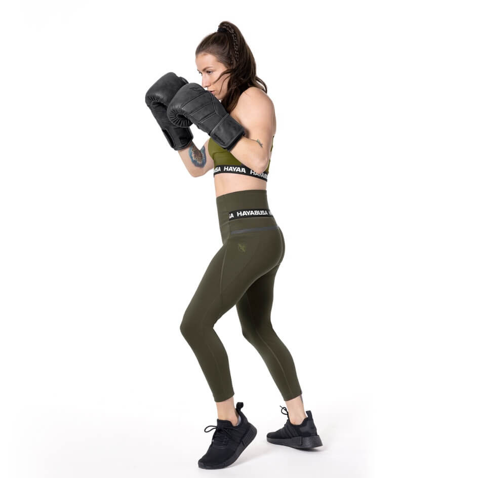 legging-boxe-femme-hayabusa-olive-5
