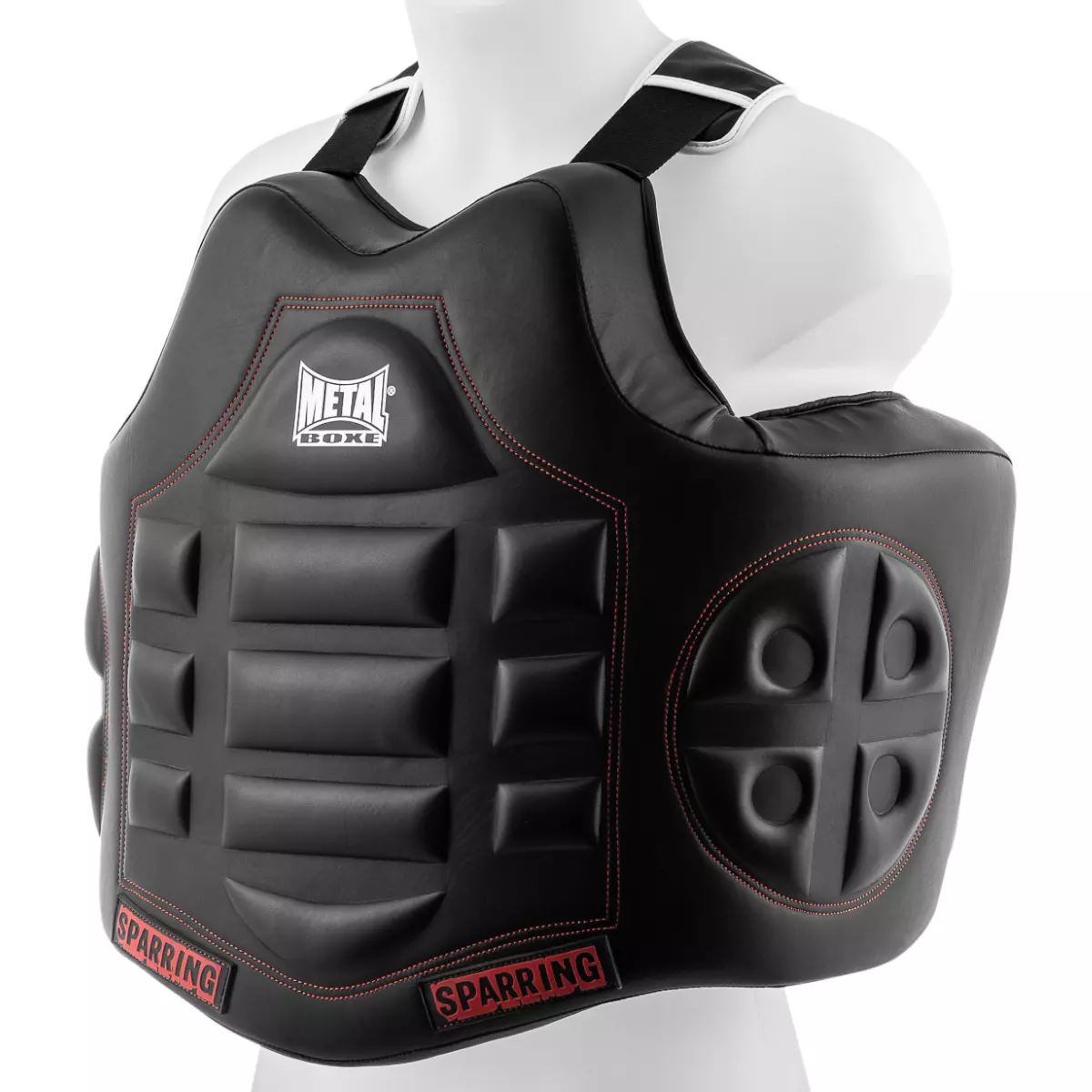 Metal boxing sparring chest protector