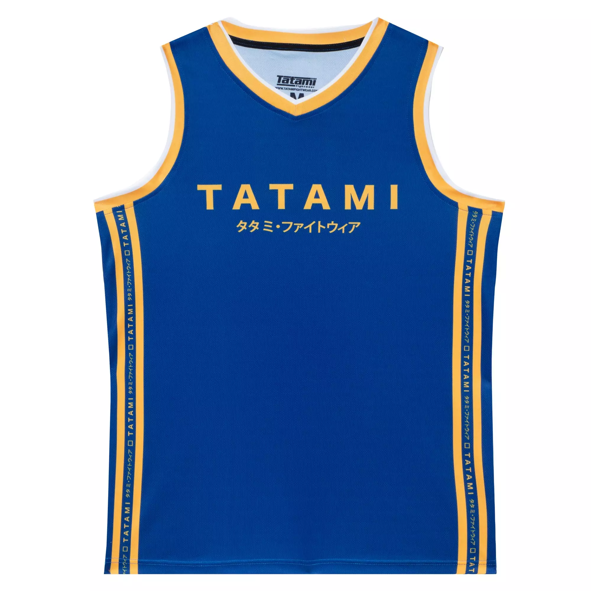 Blue Tatami Katakana tank top