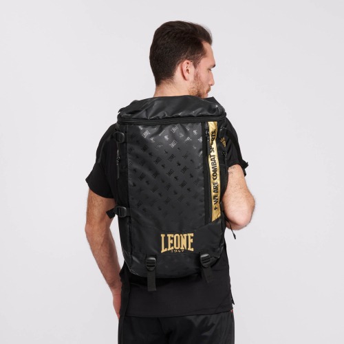 sac-a-do-de-sport-leone-noir-or