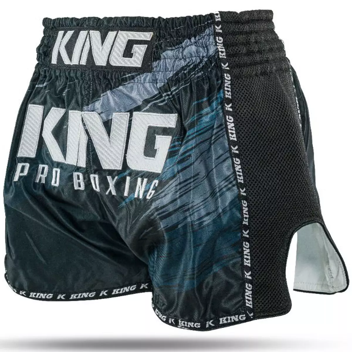 King Pro Boxing Storm Shorts - Black - Grey