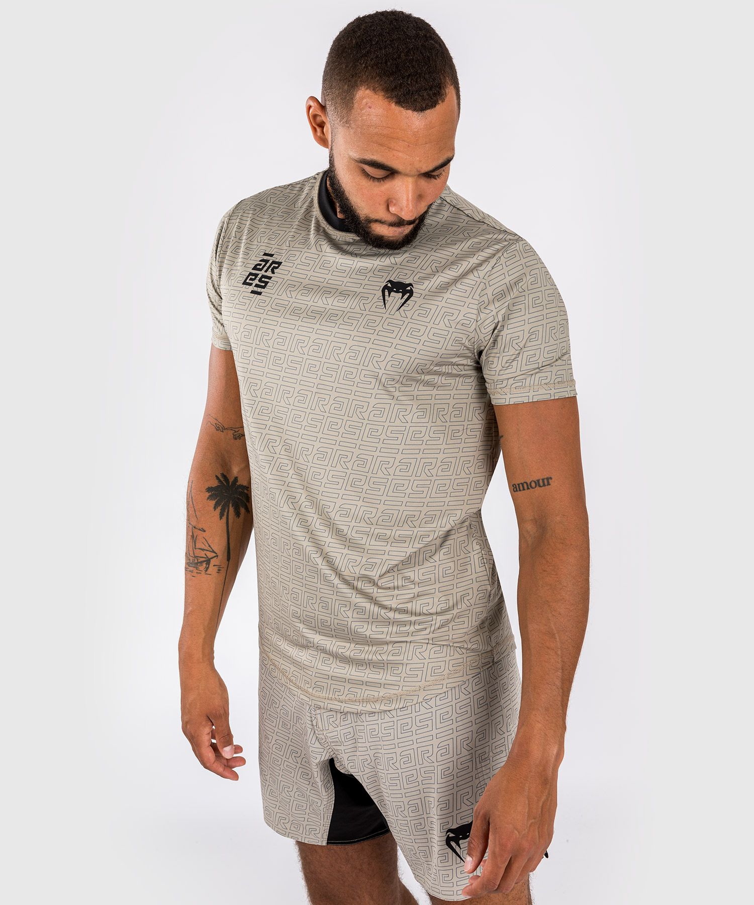 t-shirt-venum-ares-dry-tech-beige