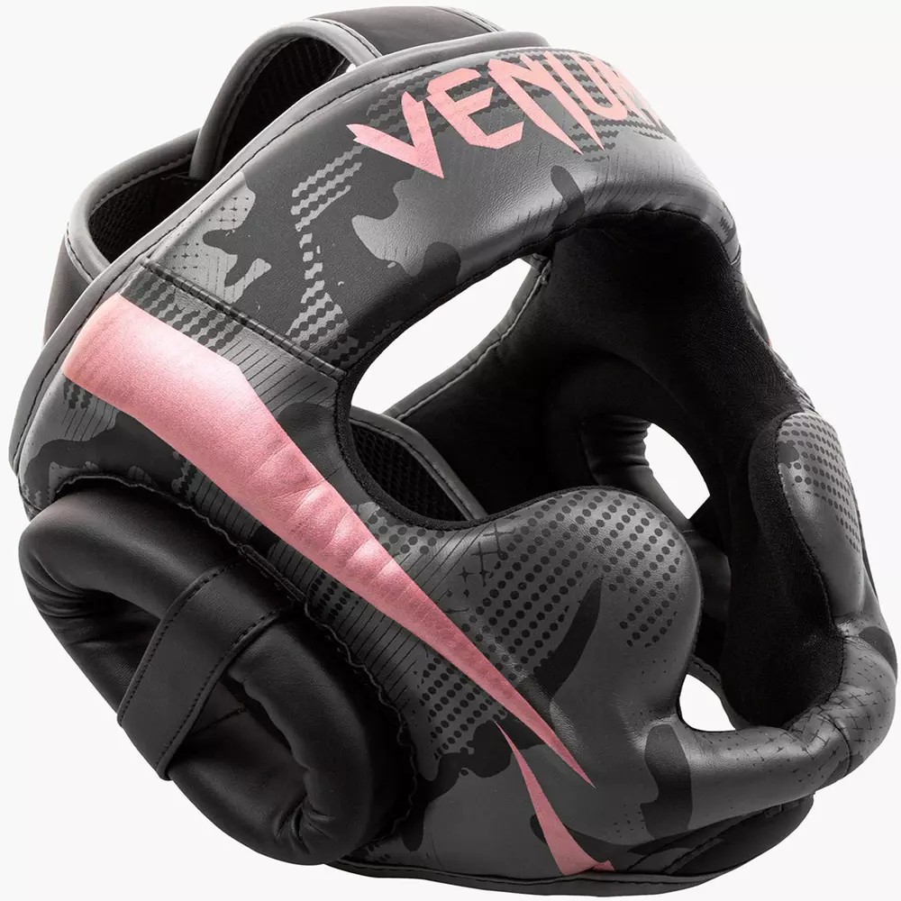Venum Elite Boxing headguard - Black and Pink