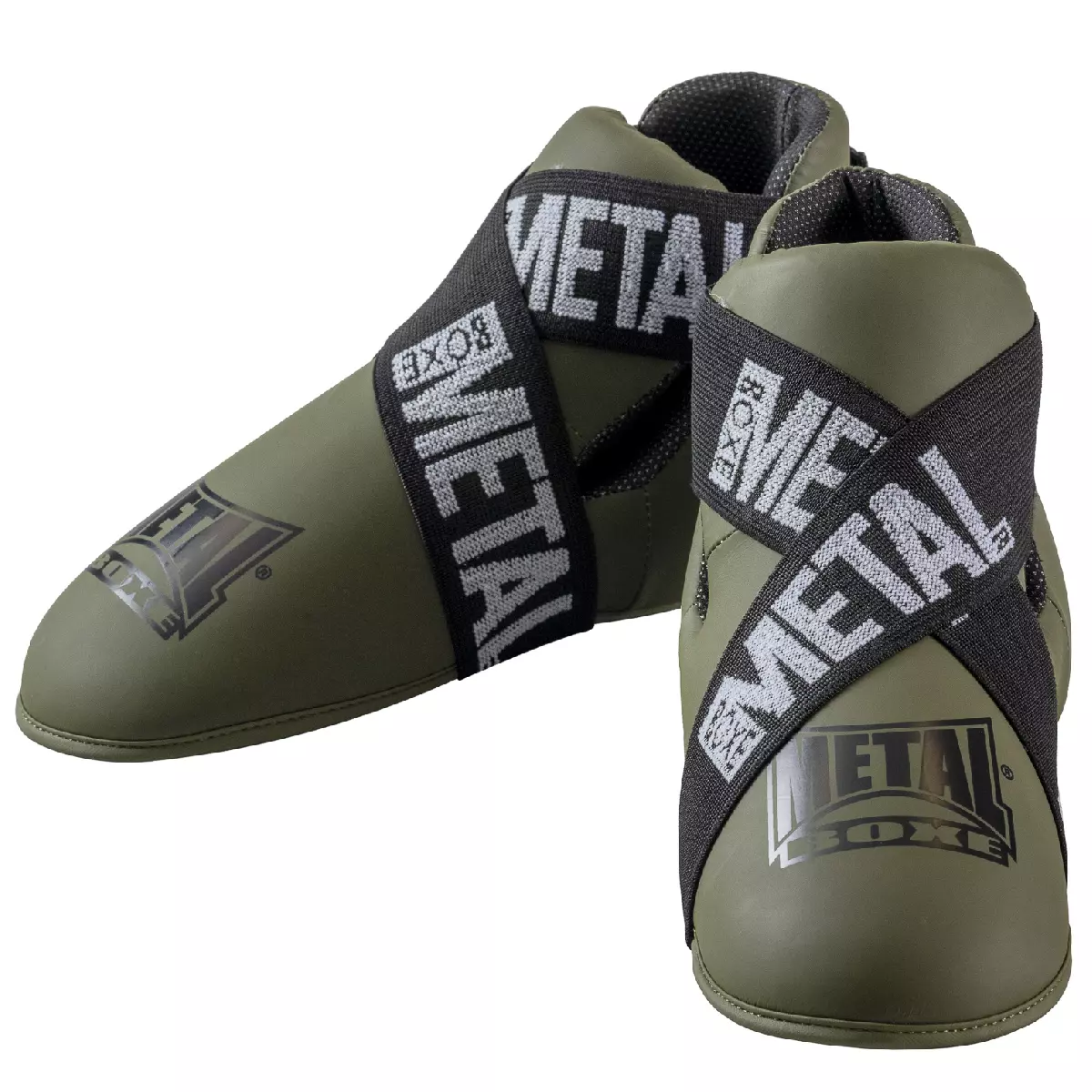 Metal boxing foot protectors Khaki