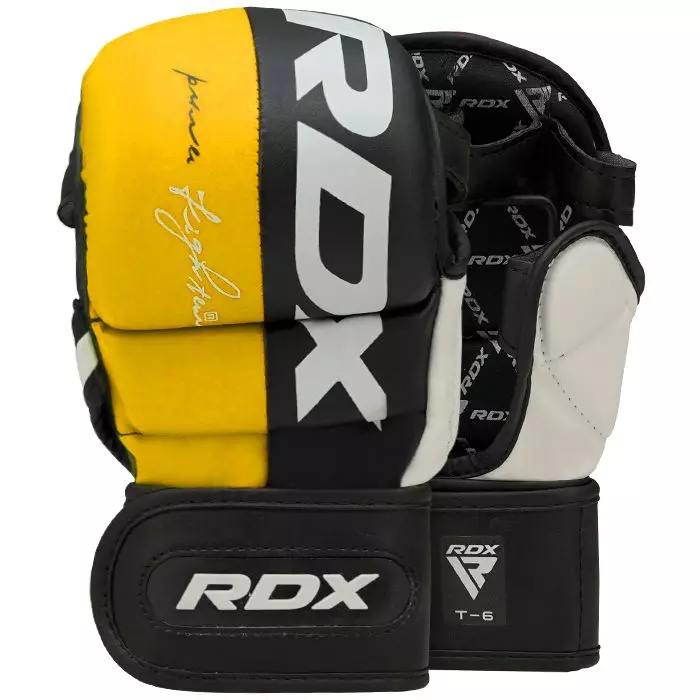 RDX sparring T6 MMA gloves - Yellow
