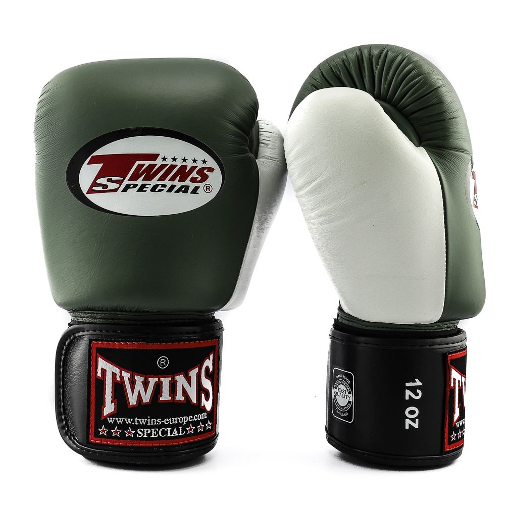 gant-boxe-thai-twins-olive-blanc