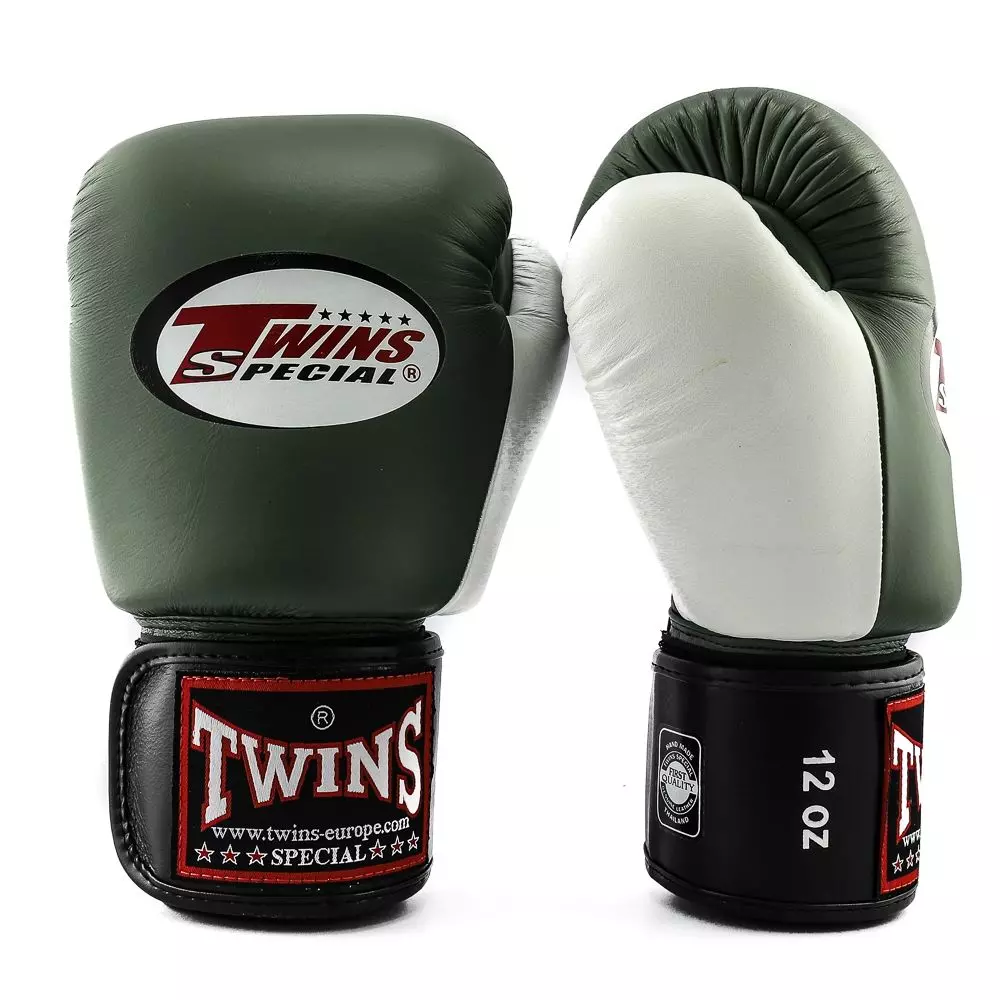 gant-boxe-thai-twins-olive-blanc