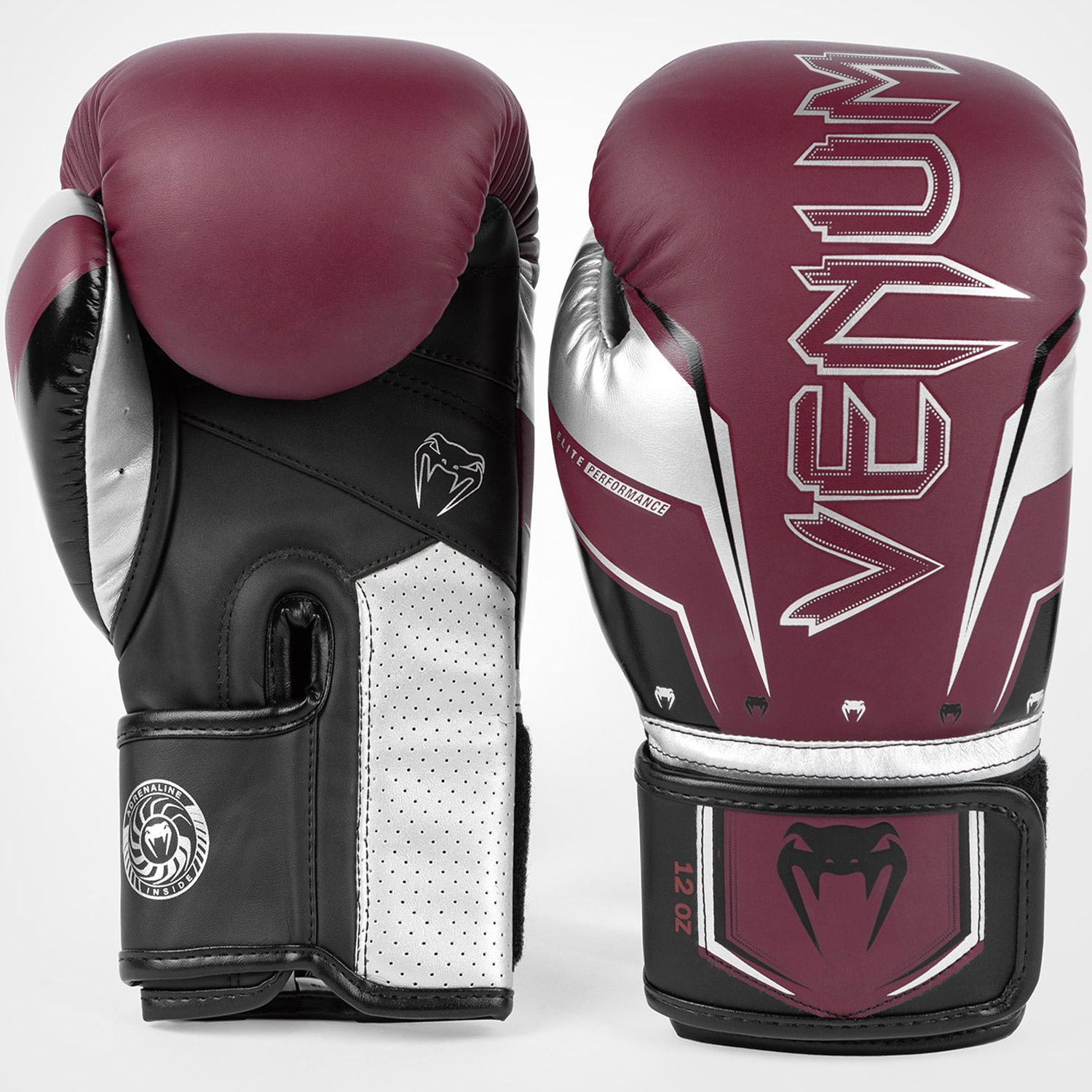 gant-boxe-venum-evo-bordeau-argent