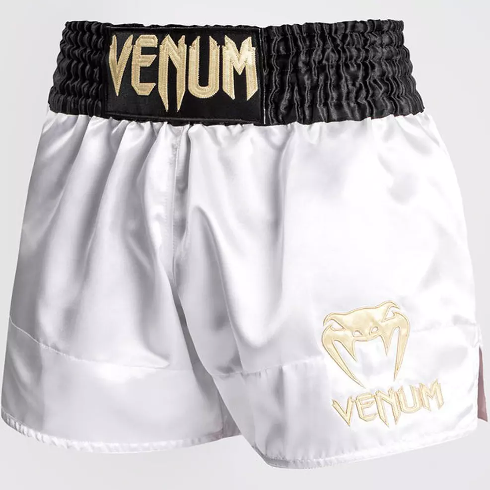 Venum Classic Thai boxing shorts White - Gold