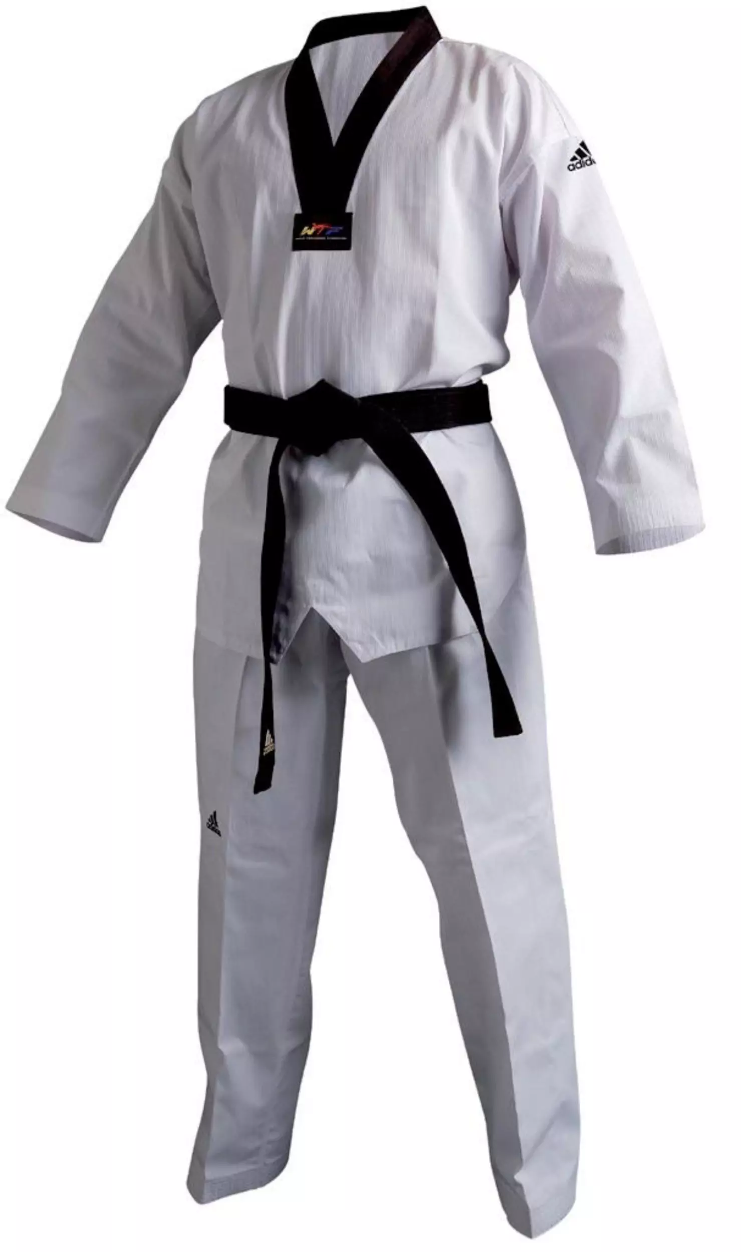 Dobok Adidas black collar CHAMPION II