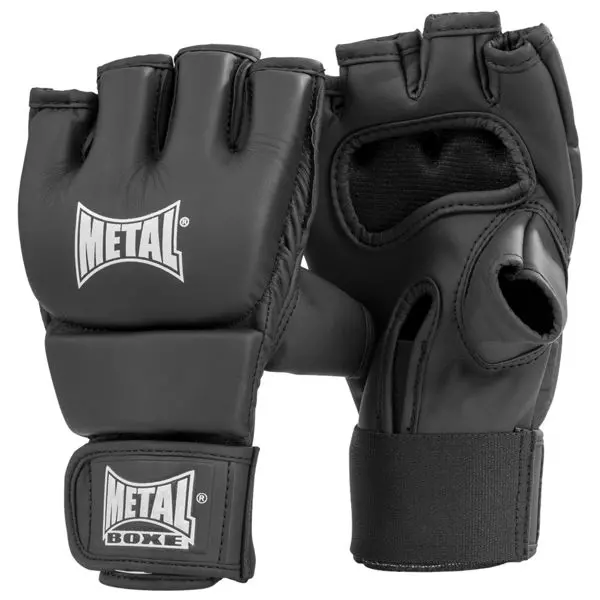 Gants combat libre Métal boxe black light